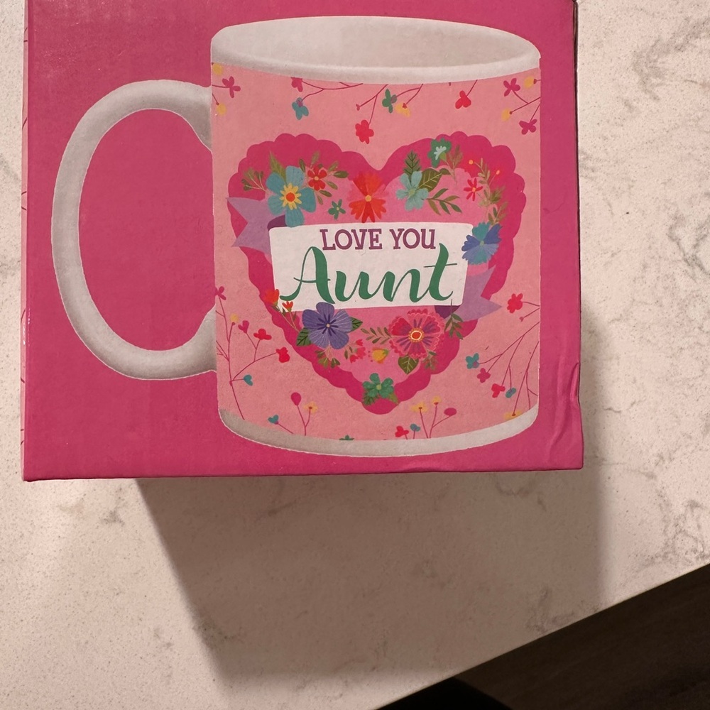 Floral Heart Mug for Aunt